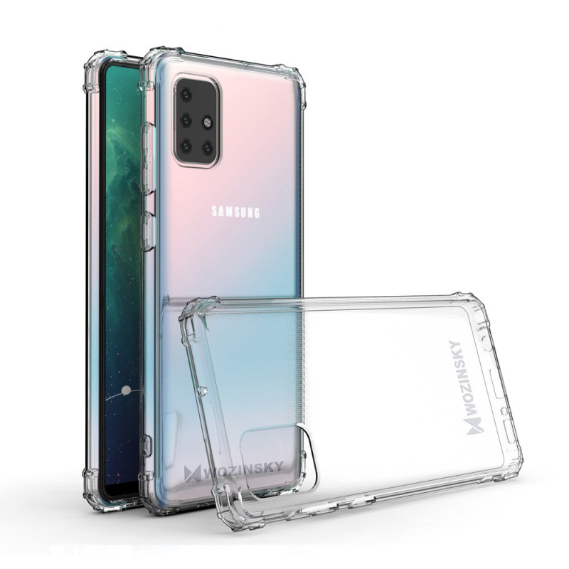 Wozinsky Anti Shock šarvuotas dėklas Samsung Galaxy M51 skaidrus