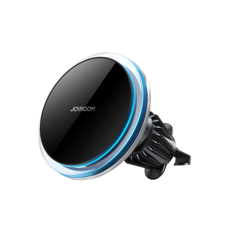 Joyroom automobilinis telefono laikiklis su 15W Qi indukciniu įkrovikliu (suderinamas su MagSafe) oro išleidimo angai, s...