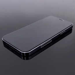 Wozinsky Full Cover Flexi Nano Glass grūdintas stiklas iPhone 14 Pro lankstus su juodu rėmeliu