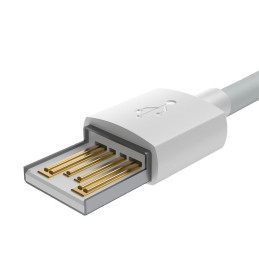Baseus 2x USB – žaibo kabelis greitas įkrovimas Maitinimo tiekimas 1,5 m baltas (TZCALZJ-02)