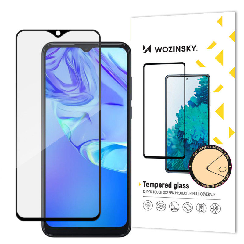 Wozinsky itin patvarus Full Glue grūdintas stiklas visam ekranui su rėmeliu Case Friendly TCL 305 black