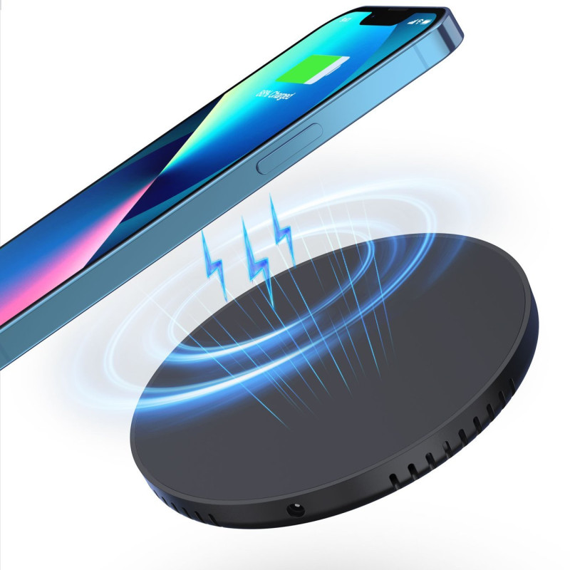 Choetech indukcinis įkroviklis po stalviršiu 10W + EU įkroviklis su maitinimo laidu juodas (T590-F)