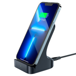 Acefast E14 belaidis 15W indukcinis įkroviklis skirtas iPhone - pilkas