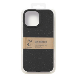 Eco Case iPhone 14 Plus dėklas, silikonas, skylantis dangtelis, juodas