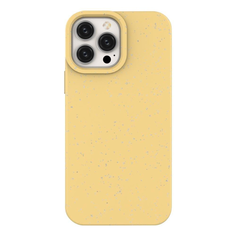 Eco Case iPhone 14 Plus dėklas, silikonas, suyrantis dangtelis, geltonas