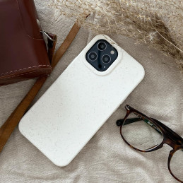 Eco Case iPhone 14 Plus dėklas, silikonas, suyrantis dangtelis, geltonas
