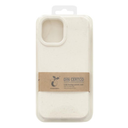 Eco Case iPhone 14 Plus dėklas, silikonas, suyrantis dangtelis, baltas