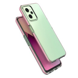 Spring Case Realme C35 silikoninis dangtelis su rėmeliu šviesiai mėlynas