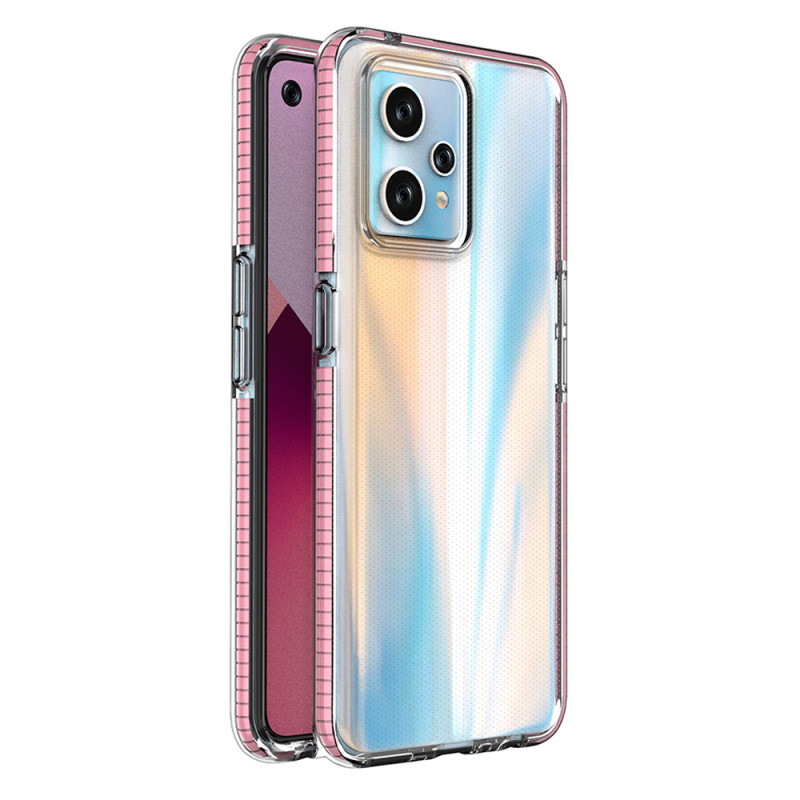 Spring Case for Realme 9 Pro+ / Realme 9 silikoninis dangtelis su rėmeliu, šviesiai rožinis