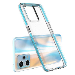 Spring Case for Realme 9 Pro+ / Realme 9 silikoninis dangtelis su rėmeliu, šviesiai rožinis