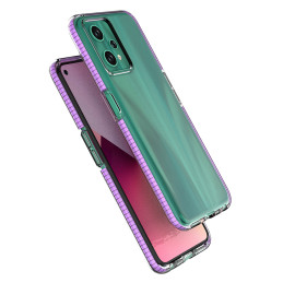 Spring Case Realme 9 Pro silikoninis dangtelis su rėmeliu, juodas