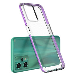Spyruoklinis dėklas Realme 9 Pro, silikoninis dangtelis su rėmeliu, šviesiai rožinis