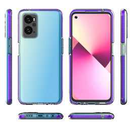 Spring Case Realme 9i, Oppo A36 / A76 / A96 silikoninis dangtelis su rėmeliu šviesiai rožinis