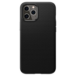 Spigen Liquid Air dėklas, skirtas iPhone 12 / iPhone 12 Pro - matinė juoda