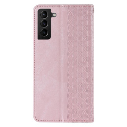 Magnetinio dirželio dėklas, skirtas „Samsung Galaxy A23 5G“ atverčiamas dangtelis piniginės mini dirželis, rožinis