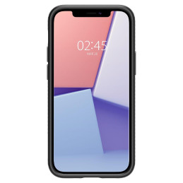 Spigen Liquid Air dėklas iPhone 12 mini - matinė juoda