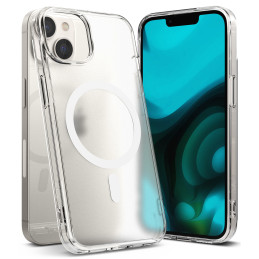 „Ringke Fusion“ magnetinis magnetinis kietas dėklas su geliniu rėmeliu, skirtas „iPhone 14 Plus Translucent“ (suderinama...