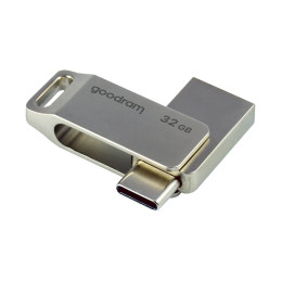 Pendrive 32 GB USB 3.2 Gen 1 USB / USB C OTG ODA3 Goodram – sidabrinė