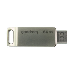 Pendrive 64 GB USB 3.2 Gen 1 USB / USB C OTG ODA3 Goodram – sidabrinė
