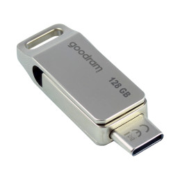Pendrive 128 GB USB 3.2 Gen 1 USB / USB C OTG ODA3 Goodram – sidabrinė