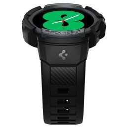 Spigen Rugged Armor Pro dėklas su dirželiu, skirtas Samsung Galaxy Watch 4/ 5 (44 mm) – pilkas