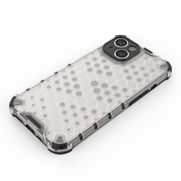 Korinis iPhone 14 dėklas, šarvuotas hibridinis dangtelis, juodas