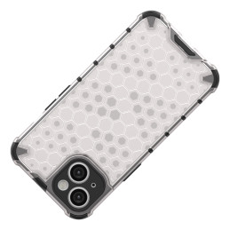 Korinis iPhone 14 Plus dėklas, šarvuotas hibridinis dangtelis, skaidrus