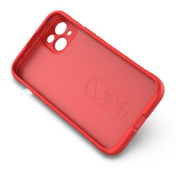 Magic Shield Case iPhone 14 Plus, lankstus, šarvuotas dangtelis, raudonas