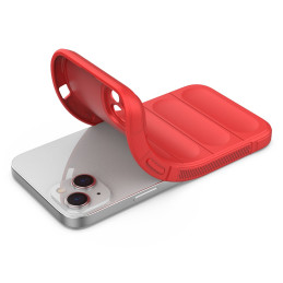 Magic Shield Case iPhone 14 Plus, lankstus, šarvuotas dangtelis, raudonas
