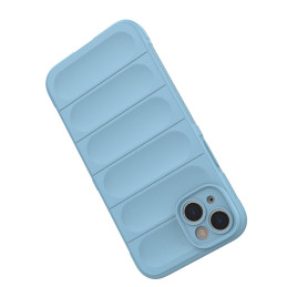 Magic Shield Case iPhone 14 Plus, lankstus, šarvuotas dangtelis, šviesiai mėlynas