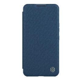 Nillkin Qin Cloth Pro Case Case Dėklas, skirtas iPhone 14 Pro Max Camera Cover Dėklas Dėklas Flip Dėklas mėlynas