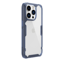 Nillkin Nature Pro dėklas iPhone 14 Pro Max šarvuotas dangtelis mėlynas