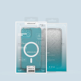 Nillkin Nature Pro Magnetic Case iPhone 14 magnetinis dėklas MagSafe mėlynas