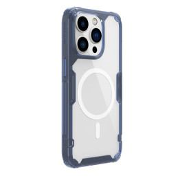 Nillkin Nature Pro Magnetic Case iPhone 14 Pro Max magnetinis dėklas MagSafe mėlynas