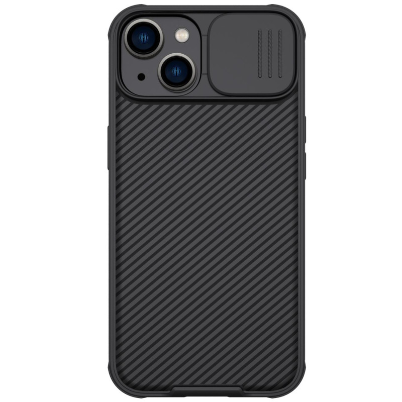 Nillkin CamShield Pro magnetinis dėklas iPhone 14 Plus dangtelio kameros apsauga juoda (su MagSafe)