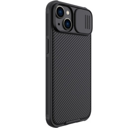 Nillkin CamShield Pro magnetinis dėklas iPhone 14 Plus dangtelio kameros apsauga juoda (su MagSafe)