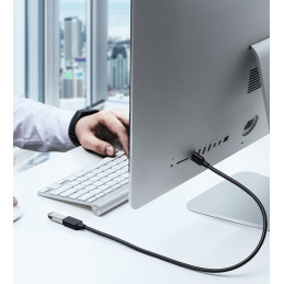 Ugreen kabelio ilgintuvo laido adapteris USB 3.0 (moteris) - USB 3.0 (vyriškas) 2 m juodas (US129 10373)
