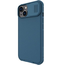 Nillkin CamShield Pro magnetinis dėklas iPhone 14 Plus dangtelio kameros apsauga mėlyna (su MagSafe)