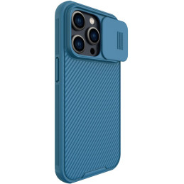 Nillkin CamShield Pro magnetinis dėklas iPhone 14 Pro Max Cover Camera Protector Blue (su MagSafe)