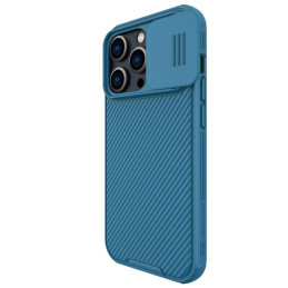 Nillkin CamShield Pro magnetinis dėklas iPhone 14 Pro Max Cover Camera Protector Blue (su MagSafe)