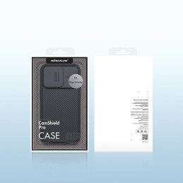 Nillkin CamShield Pro magnetinis dėklas iPhone 14 Pro Max Cover Camera Protector Blue (su MagSafe)
