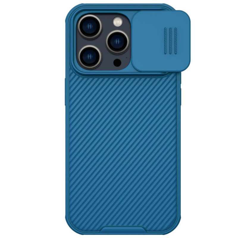 Nillkin CamShield Pro Case iPhone 14 Pro Armored Cover Camera Protector Mėlyna