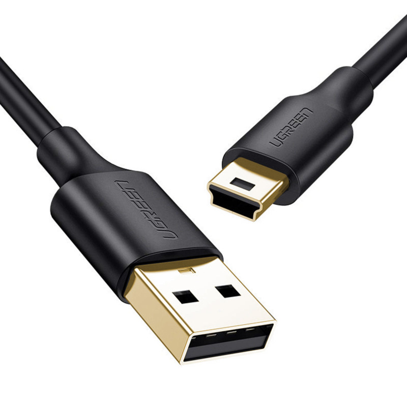 Ugreen kabelis USB - mini USB 480 Mbps 1,5 m juodas (US132 10385)