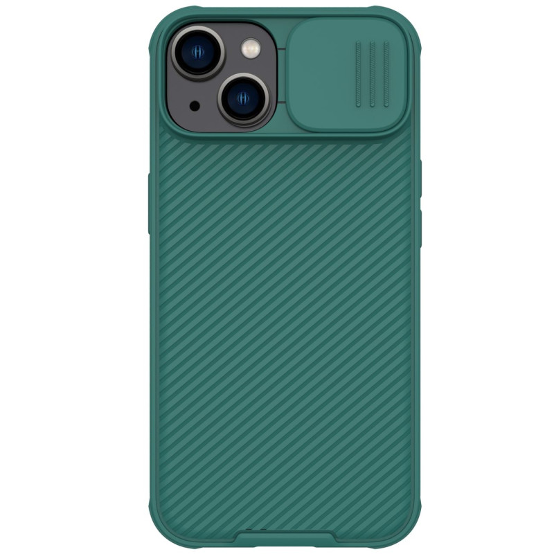 „Nillkin CamShield Pro“ dėklas „iPhone 14 Plus“ šarvuotas dangtelis, fotoaparato apsauga, žalia