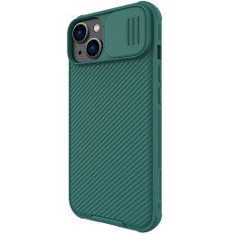 „Nillkin CamShield Pro“ dėklas „iPhone 14 Plus“ šarvuotas dangtelis, fotoaparato apsauga, žalia
