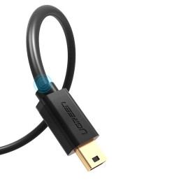 Ugreen kabelis USB - mini USB 480 Mbps 1,5 m juodas (US132 10385)
