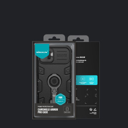 Nillkin CamShield Armor Pro magnetinis dėklas iPhone 14 dėklo magnetinis MagSafe dangtelis su fotoaparato dangteliu mėly...
