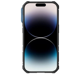 Nillkin CamShield Armor Pro magnetinis dėklas iPhone 14 Pro Magnetic MagSafe dangtelis su fotoaparato apsauga mėlyna