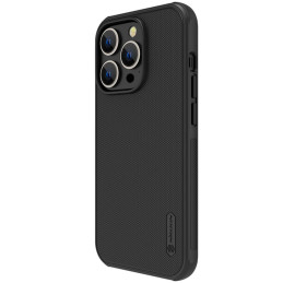 Nillkin Super Frosted Shield Pro dėklas iPhone 14 Pro galinis dangtelis juodas