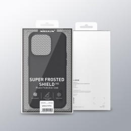 Nillkin Super Frosted Shield Pro dėklas iPhone 14 Pro galinis dangtelis juodas